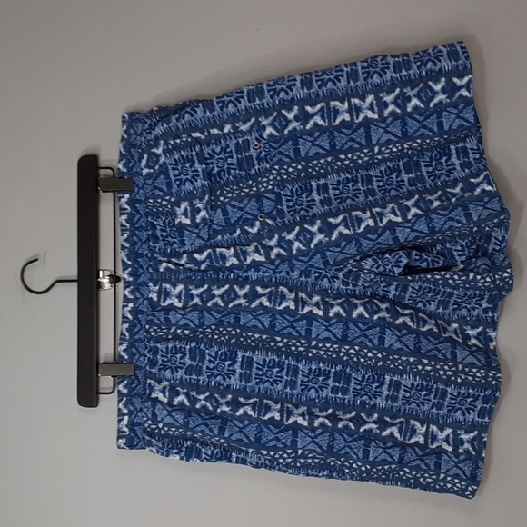 Caribbean Swimwear Men's Blue Print Swimming Trunk Shorts - Picture 7 of 9